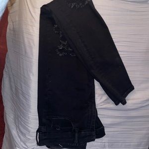 American Eagle Next Level Stretch Curvy High Waist Jeans/Jegging with Rips